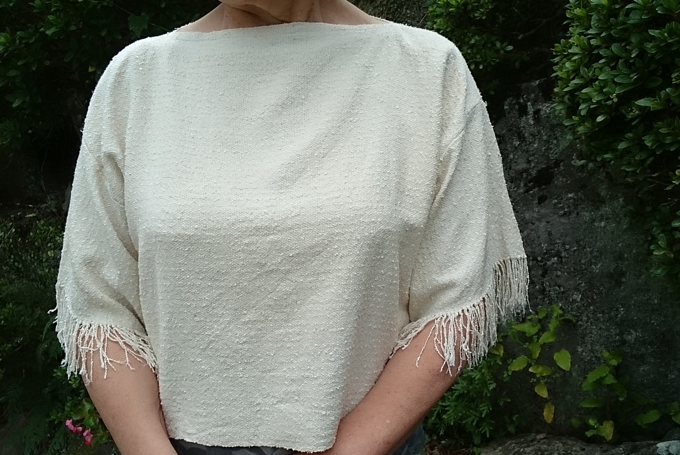 手紡ぎマフラー