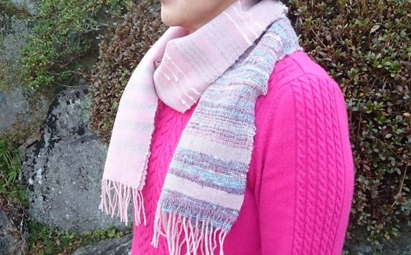 森山公民館講座　ハンドメイドフェルトのミニマフラー