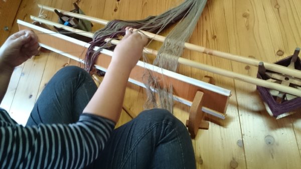 森山公民館講座　ハンドメイドフェルトのミニマフラー