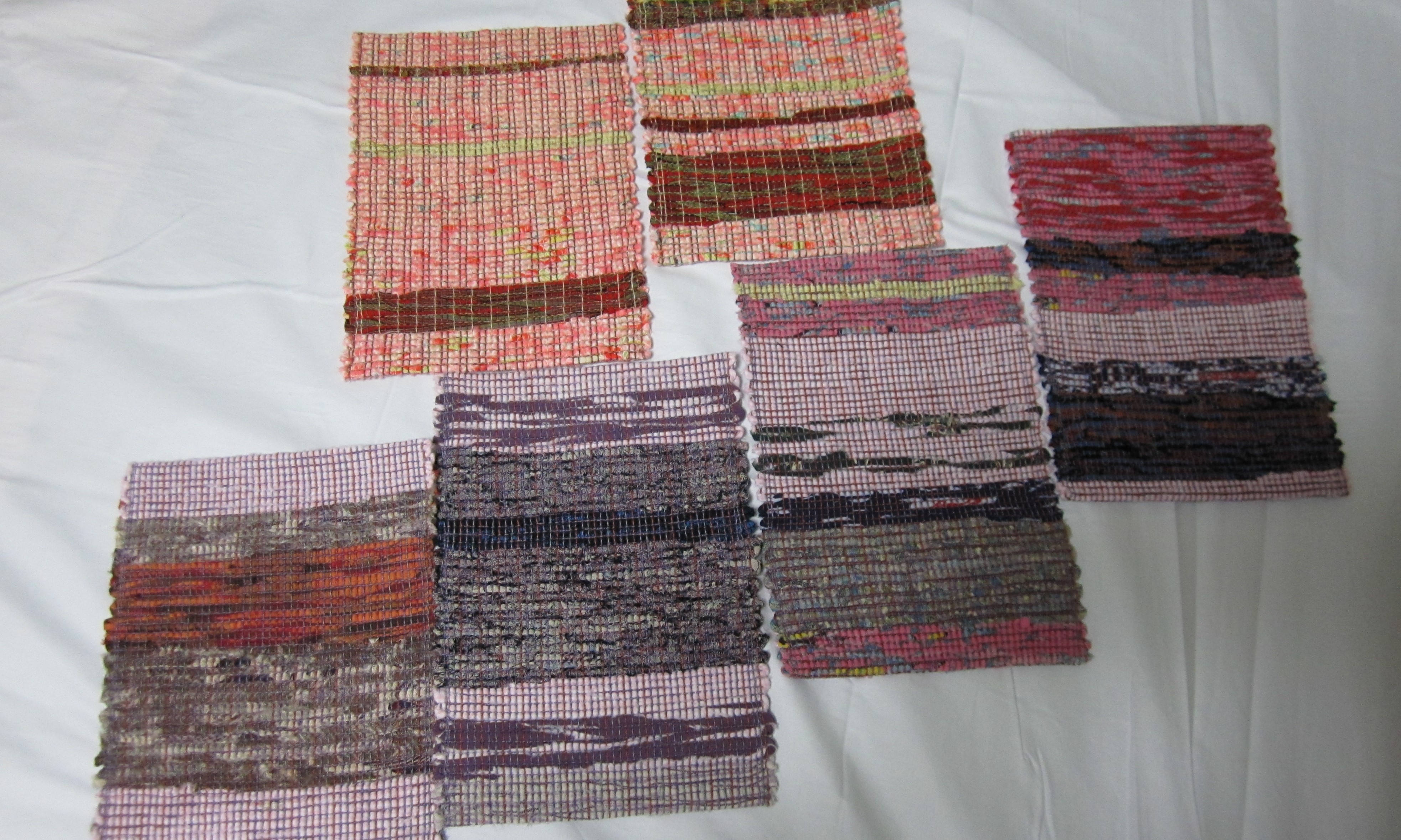 裂織りブックカバー