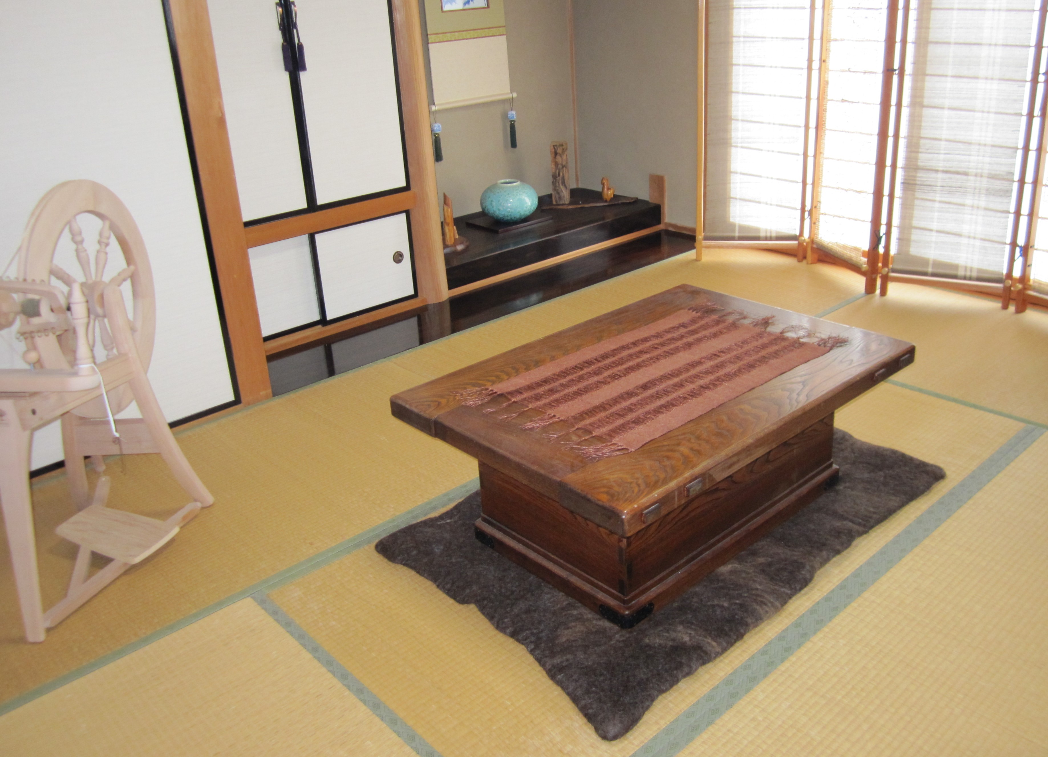 紙糸テーブルセンター、フェルトマット