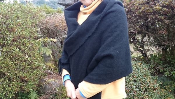 カシミアストール（黒）