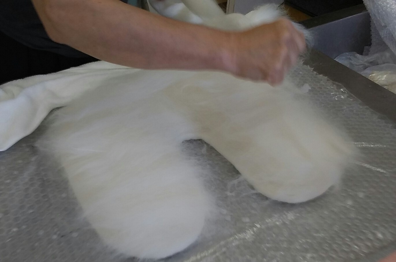 染色とフェルトの時間