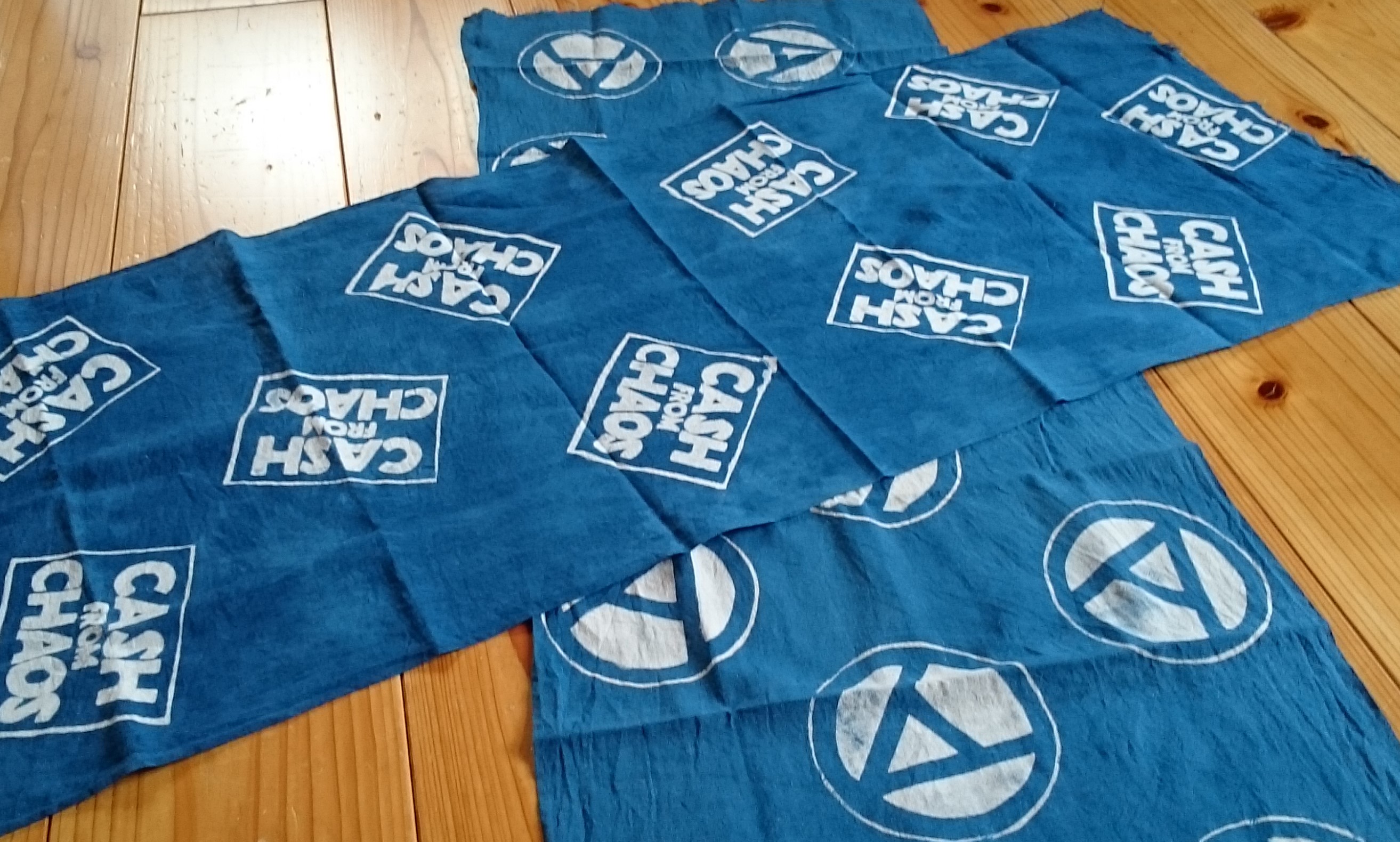 手拭い型抜き染