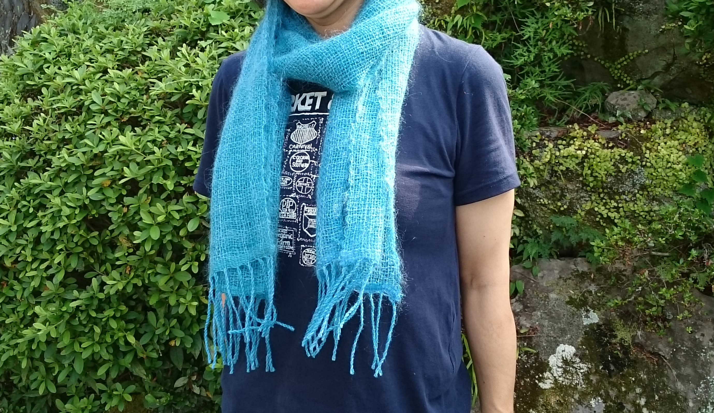 モヘアマフラー