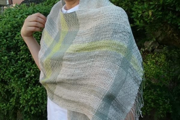 リネンとシルクのストール