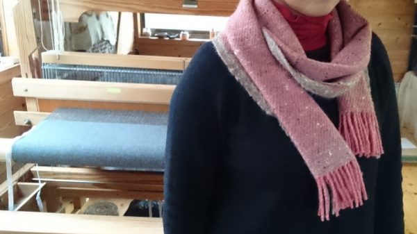 綾織りマフラー