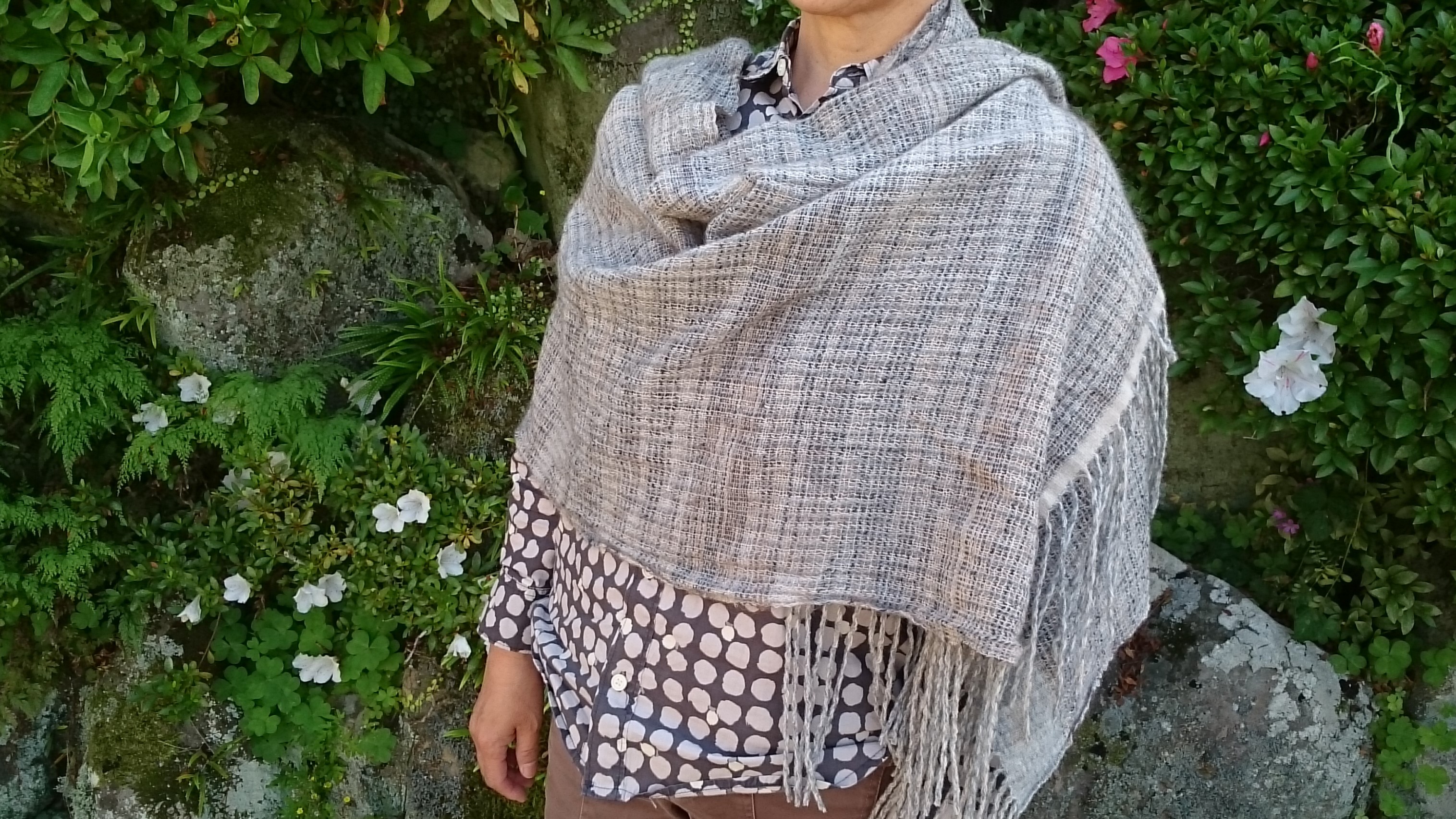 モヘアストール