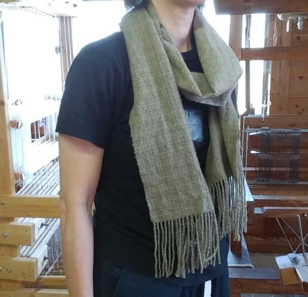 網代織マフラー